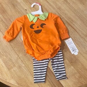 Cat & Jack Orange Pumpkin Baby Costume